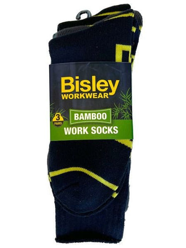 Bisley Bamboo Work Socks (3X Pack) - Kiwi Workgear